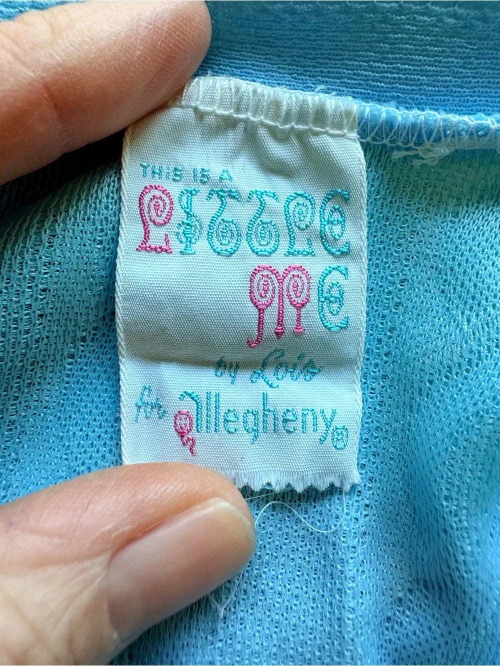 VTG Little Me by Lois Baby Blue Button-Up Outfit and Jacket set- size NB?
